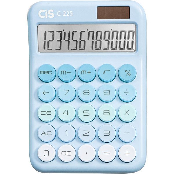 Calculadora de mesa 12 dig. mod c-225 azul - sertic (unidade)