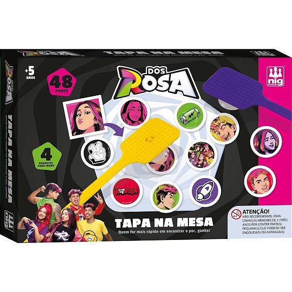 Jogo diverso dos rosa tapa na mesa - nig brinquedos (unidade)