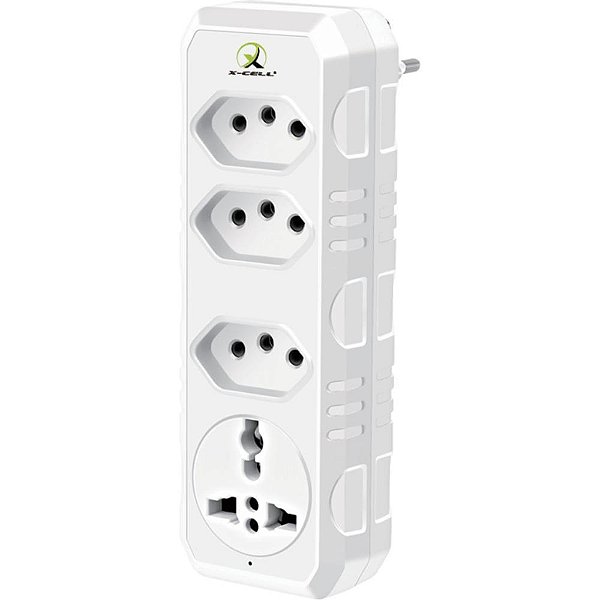 Adaptador para tomada universal 2p+t bivolt 10a - flex (unidade)