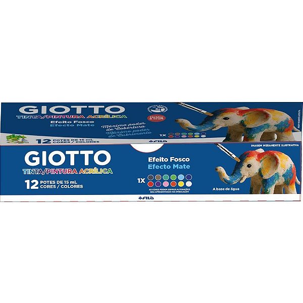 Tinta acrilica giotto 15ml 12 cores - canson (unidade)