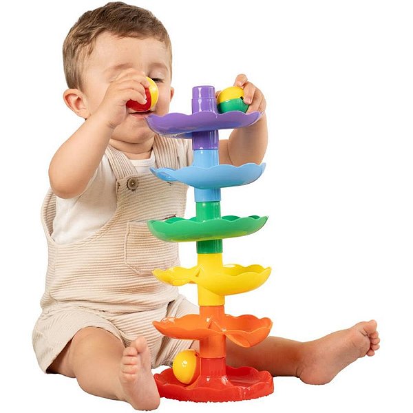 Brinquedo educativo rola bola - ggb plast (unidade)