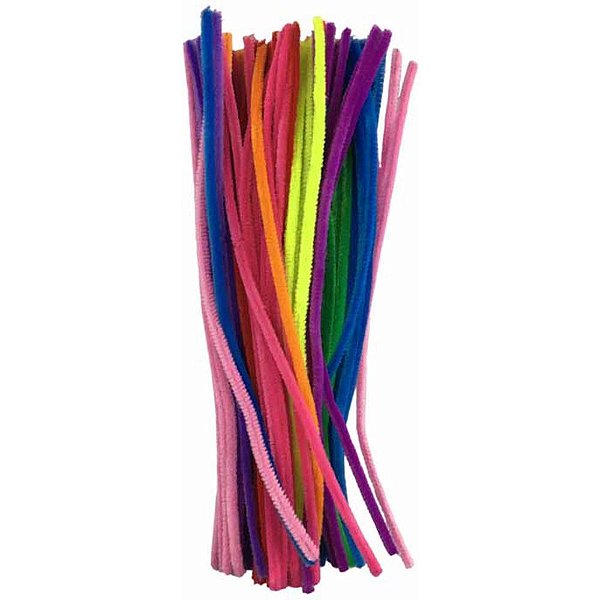 Acessorio para cabelo haste de chenille cores sortid - art lille (pct.c/100)