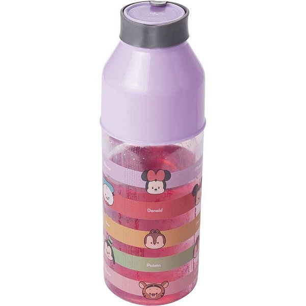 Garrafa plastica pooh fresh com copo 500ml - plasutil (unidade)