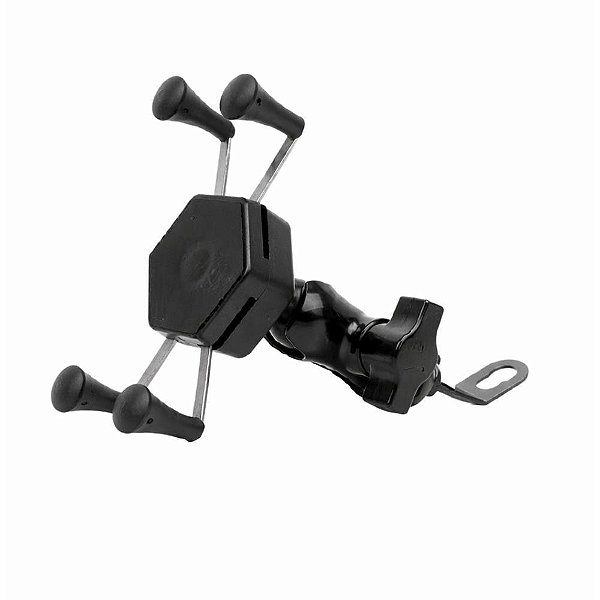 Suporte para celular moto/bike universal 360graus - flex (unidade)