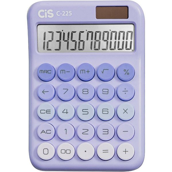 Calculadora de mesa 12 dig. mod c-225 lilas - sertic (unidade)