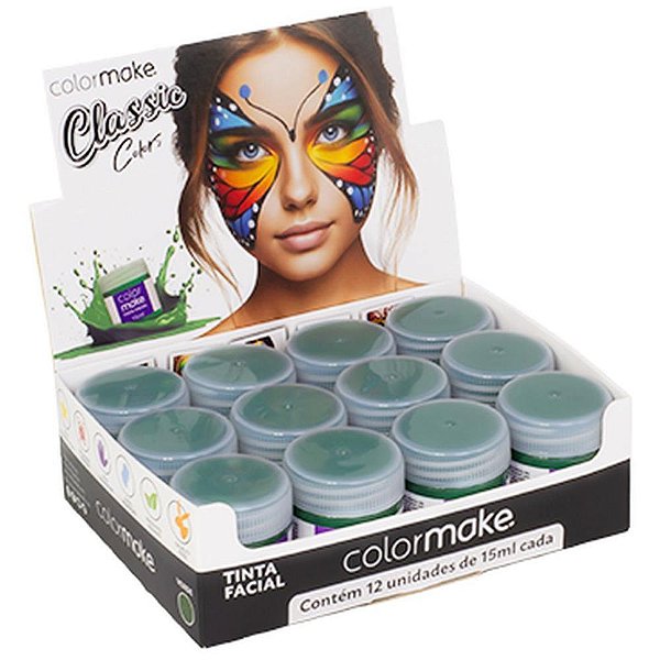 Copa do mundo pintura facial liquida15ml vd. - colormake (dp.c/12)