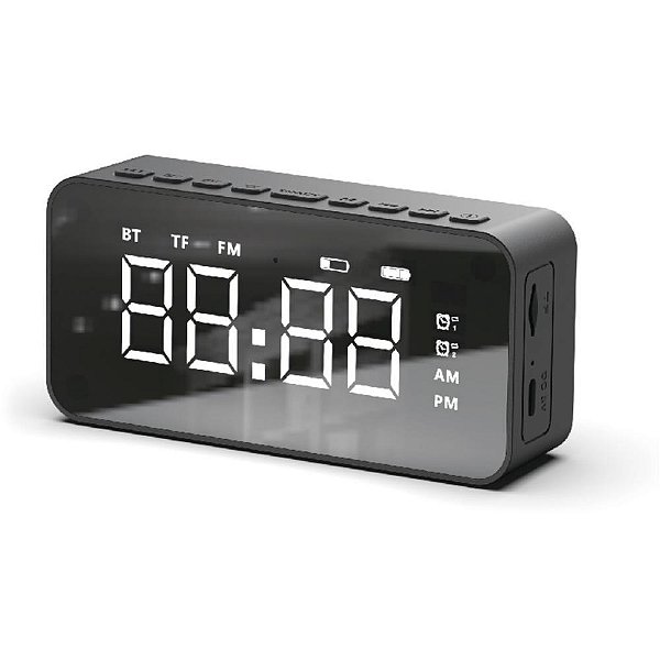 Radio relogio digital despertc/som 14x7cm - flex (unidade)