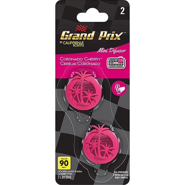 Odorizador para carro mini difusor cereja 6ml - rayovac (bl.c/02)