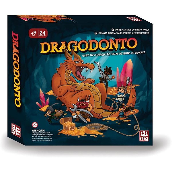 Jogo de tabuleiro dragodonto - nig brinquedos (unidade)