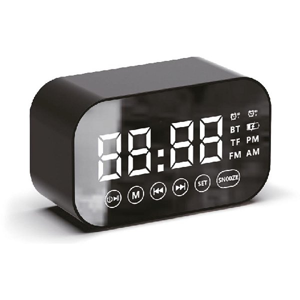 Radio relogio digital despert.c/som 10x5cm - flex (unidade)