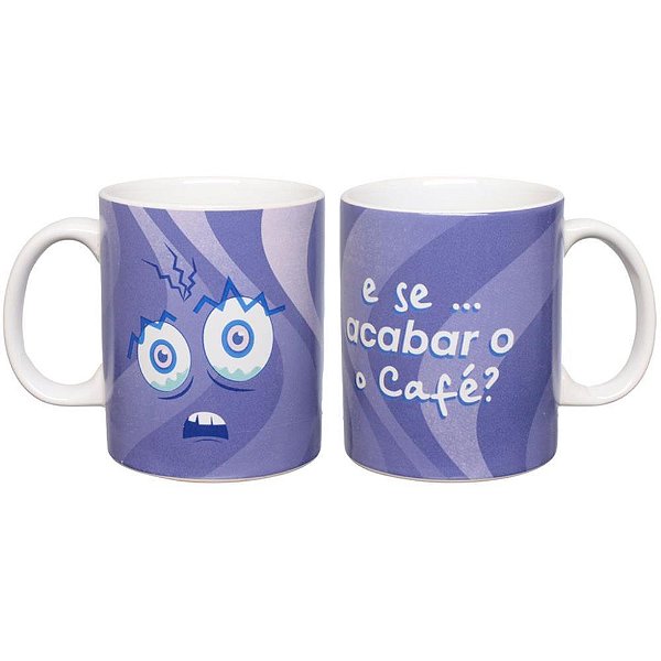 Caneca decorada humor medo 330ml - western (unidade)
