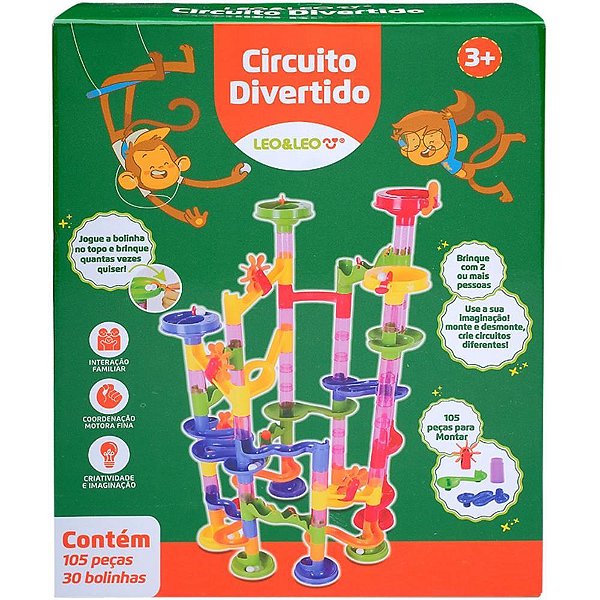 Brinquedo para montar circuito monta e desmonta 105 - leonora (unidade)