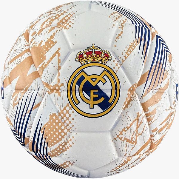 Bola de futebol real madrid n.5 azul/dourado - futmagia sports (unidade)