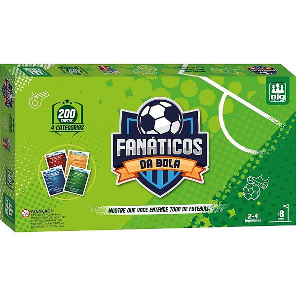 Jogo de tabuleiro fanaticos da bola - nig brinquedos (unidade)