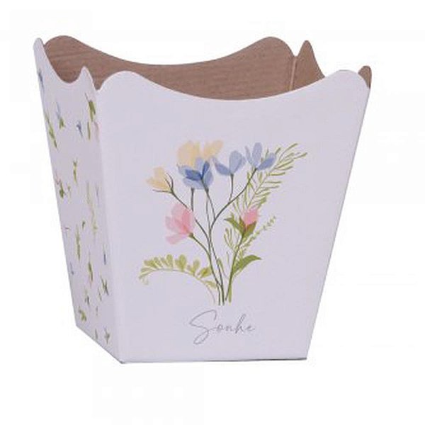 Cachepot paper decorado pote 15 jardim - xingo embalagens (pct.c/10)