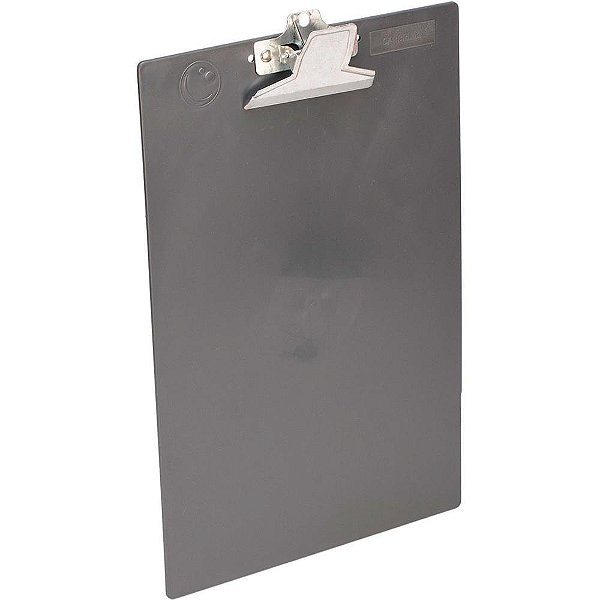 Prancheta plastica oficio c/prend.metal black - carbrink (unidade)