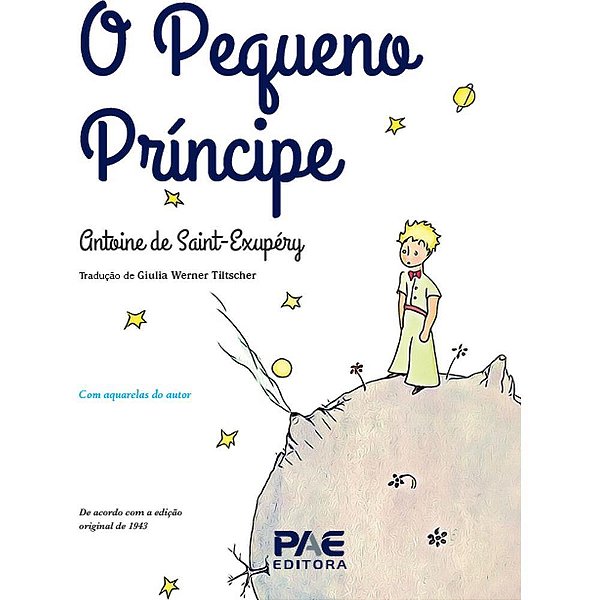 Livro infantil ilustrado o pequeno principe ed.luxo - pae editora (unidade)