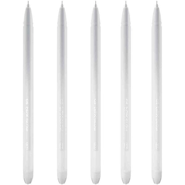 Caneta esferografica cis bpx glow 0.7mm 5cores sort - sertic (estojo)