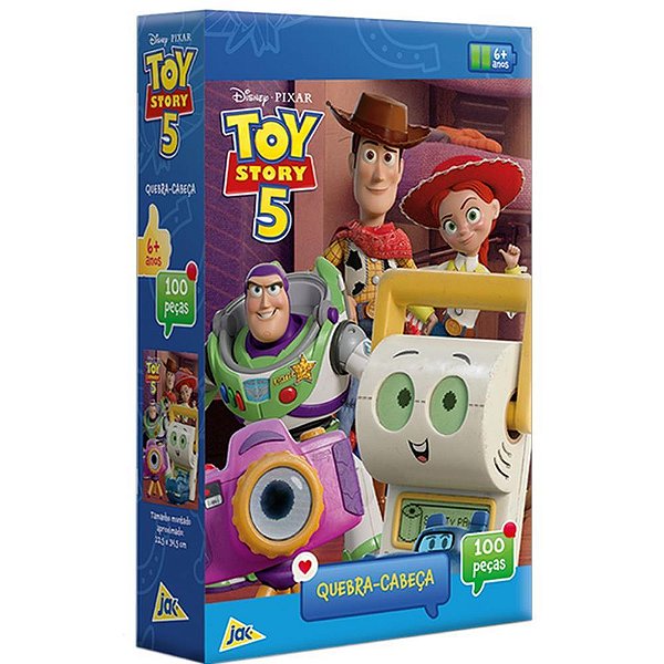 Quebra-cabeca cartonado toy story 5 100pcs - toyster (unidade)