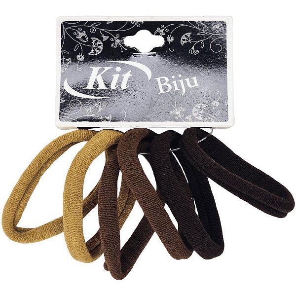 Acessorio para cabelo elastico xuxinha 4cm c/06 unid - kit (pct.c/12)