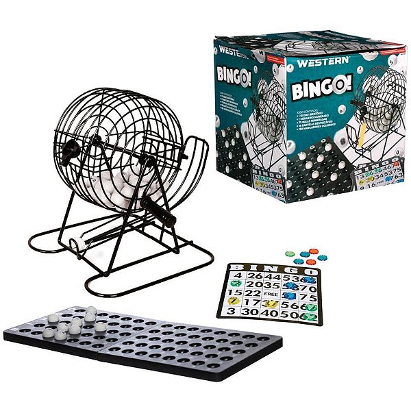 Jogo de bingo roleta de metal completo - western (unidade)
