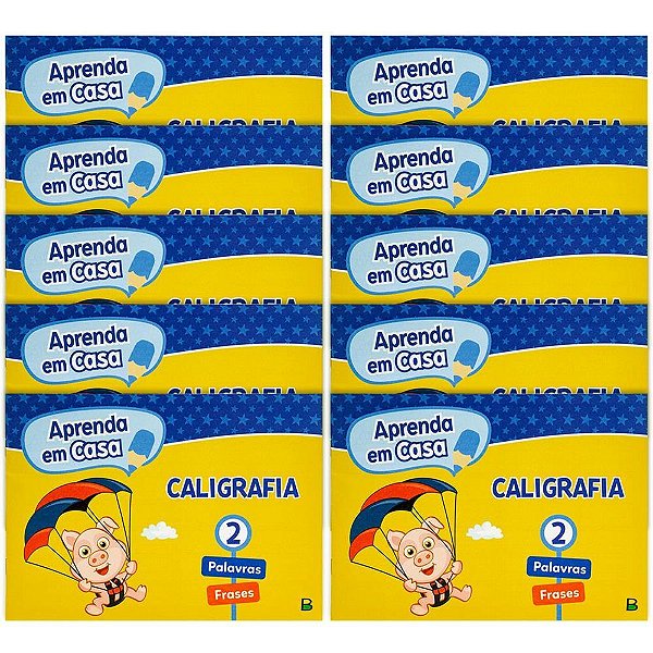 Livro caligrafia aprenda em casa vol.2 14pg - todolivro (pct.c/10)