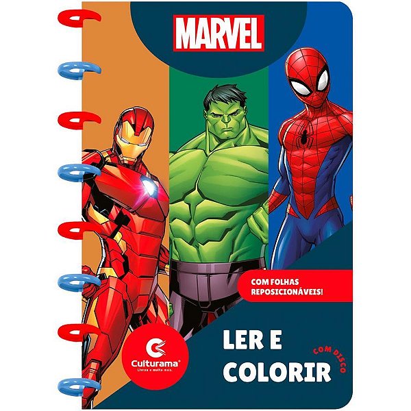 Livro infantil colorir ler e colorir disco homem aran - culturama (unidade)