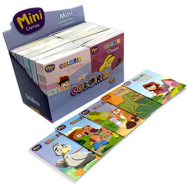 Livro infantil colorir minicolorir 10titulos - todolivro (dp.c/100)