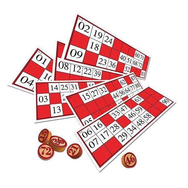 Jogo de bingo bingo pedras em madeira - pais e filhos (unidade)