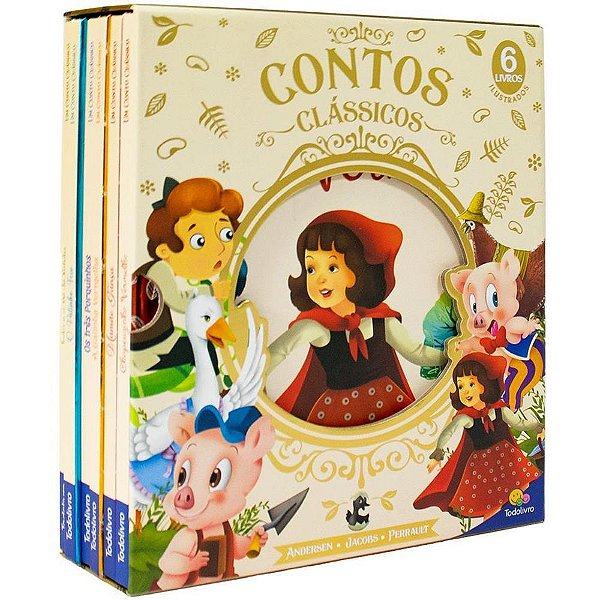 Livro infantil ilustrado box contos classico cd. 6tit - todolivro (unidade)