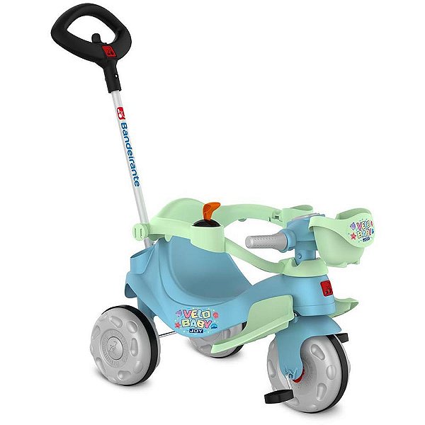 Triciclo velobaby joy passeio/pedal azu - bandeirante (unidade)