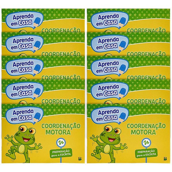 Livro caligrafia aprenda em casa cood.motora 14 - todolivro (pct.c/10)