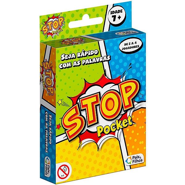 Jogo de cartas stop pocket - pais e filhos (unidade)