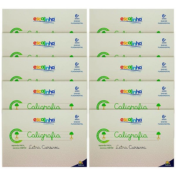 Livro caligrafia escolinha sistema uv cursiv 32 - todolivro (pct.c/05)