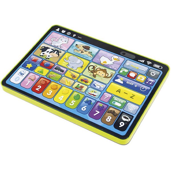 Brinquedo educativo tablet 3 idiomas 150 funcoes - maral (unidade)