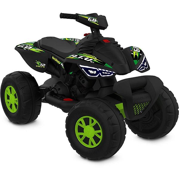 Veiculo eletrico quadriciclo atv verde 12v - bandeirante (unidade)