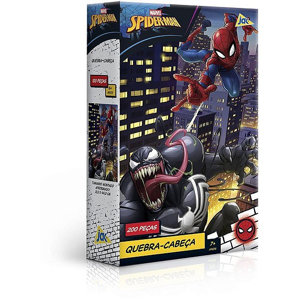 Quebra-cabeca cartonado spider-man 200pcs - toyster (unidade)