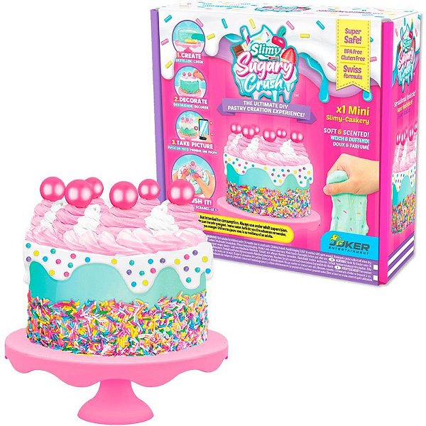 Slime mini kit bolo slimy sugary - candide (unidade)