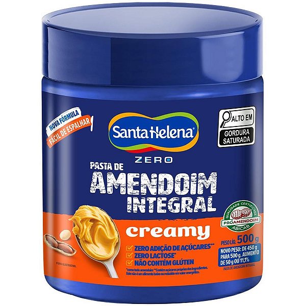 Doce pasta amen integral creamy 500 - santa helena (unidade)