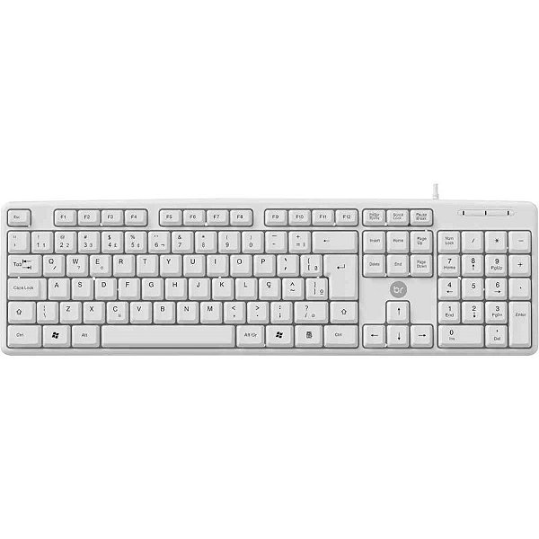 Teclado usb basic branco - bright (unidade)