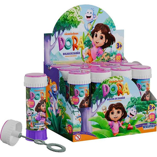 Bolha de sabao dora 60ml c/jogo - brasilflex (cx.c/12)