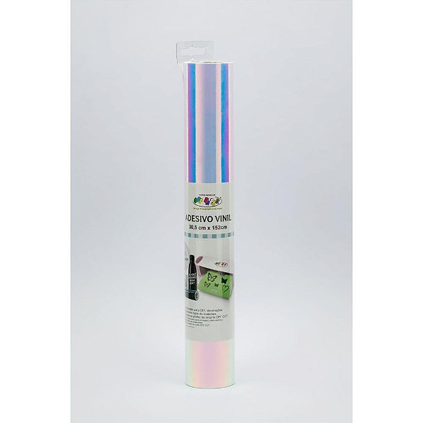 Papel laminado a4 vinil adesivo holog. unicor - off paper (rolo)
