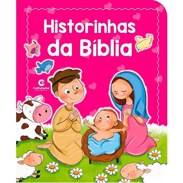 Livro infantil ilustrado pop historinhas da biblia rosa - culturama (unidade)