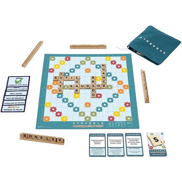 Jogo diverso scrabble core madeira 2em1 - mattel (unidade)