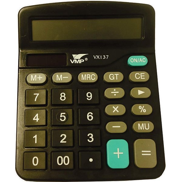 Calculadora de mesa 12dig. 13,6x15cm vx137 preta - v.m.p. (unidade)