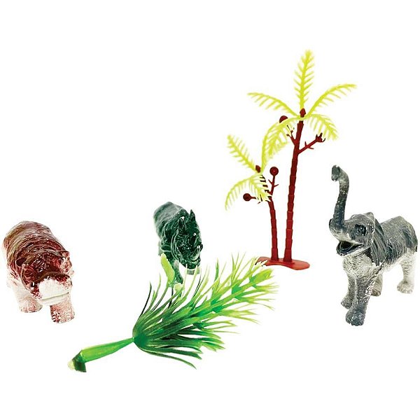 Miniatura colecionavel conjunto animais 5pcs (sortido) - toy mix (unidade)