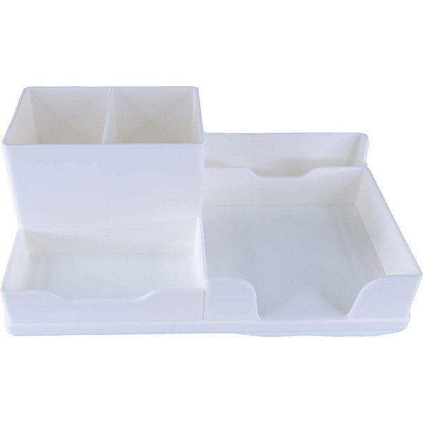 Acessorio para mesa organizador plastico branco - v.m.p. (unidade)
