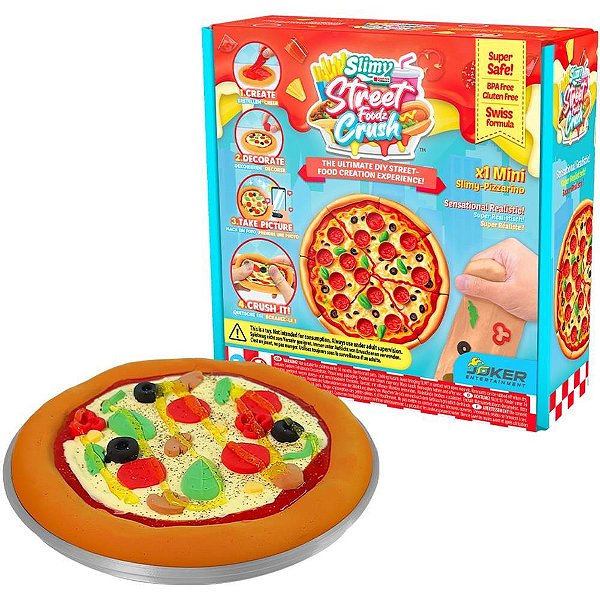 Slime mini kit pizza slimy dit food - candide (unidade)