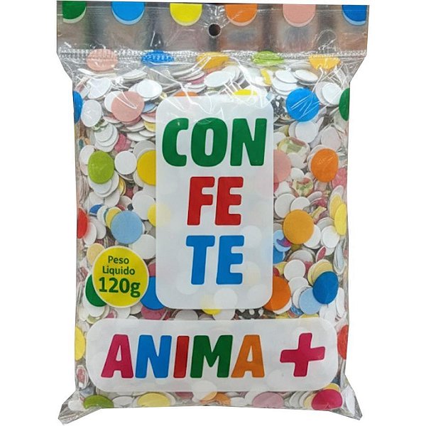 Artigo para festa confete 120g - gessele (pacote)