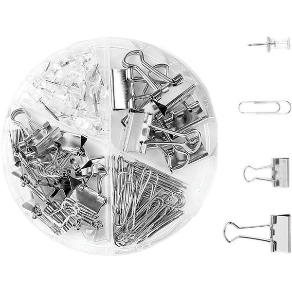 Acessorio para mesa kit office c/4 itens prata - v.m.p. (unidade)